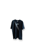 Il Ghigno Drop 0 limited edition black organic cotton t-shirt front view with Dark Moon design