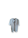 Il Ghigno Drop 0 limited edition white organic cotton t-shirt front view with Dark Moon design